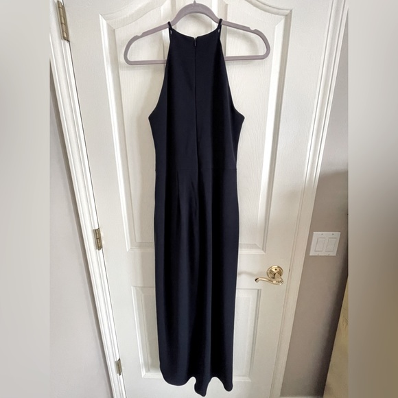 BHLDN Halter-Neck Navy Maxi Dress w/ side-slit. Never worn! - Picture 4 of 12